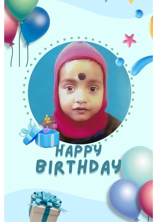 Photo frame A4 size birthday